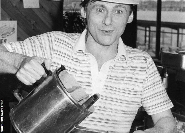 Bobby Stokes working at the Harbour View Cafe in Portsmouth