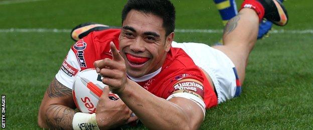 Ken Sio scored Rovers' third try at Headingley