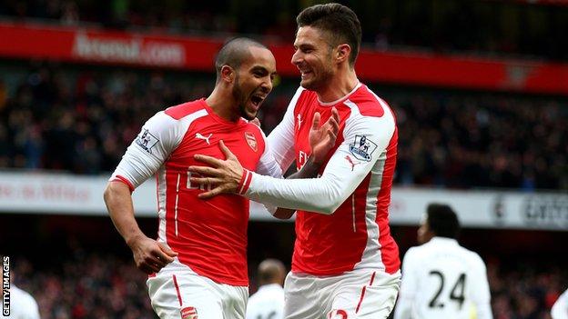 Theo Walcott & Olivier Giroud