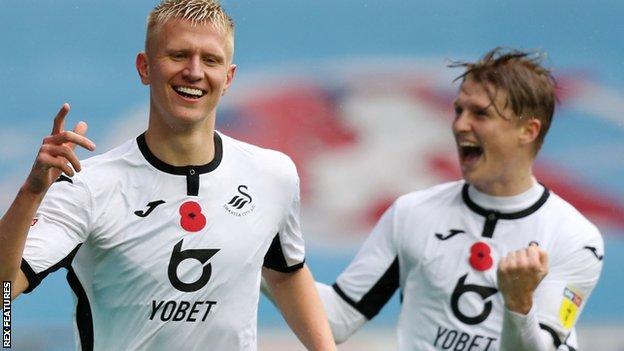 Swansea City 1-0 Millwall: George Byers scores Welsh side's winner - BBC  Sport