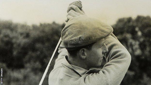 Norman Drew pictured on the way to winning the North of Ireland Amateur title in 1950