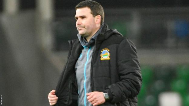 David Healy shows his disappointment after the final whistle at Windsor Park