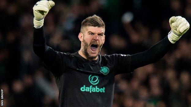 Fraser Forster has played 15 games for Celtic since returning in late August