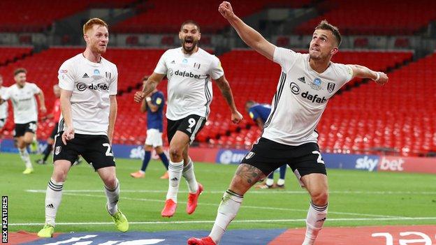 Joe Bryan celebrates his second goal