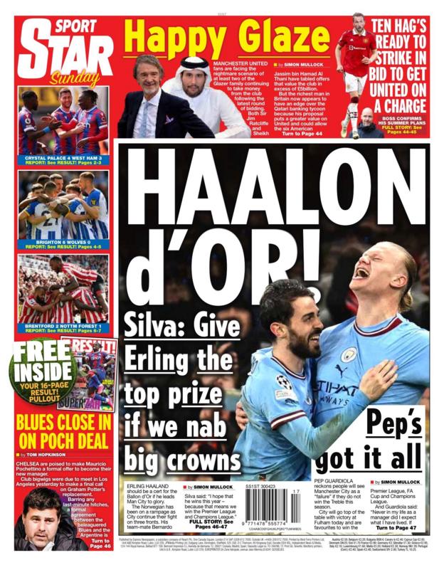 Sunday's back pages - BBC Sport