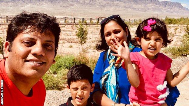 The Mathur family in Xinjiang Province, China