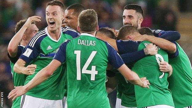 Northern Ireland will be hoping to be celebrate a goal or two when they meet South Korea in Belfast