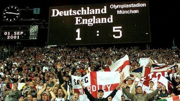 England beat Germany 5-1 in Munich