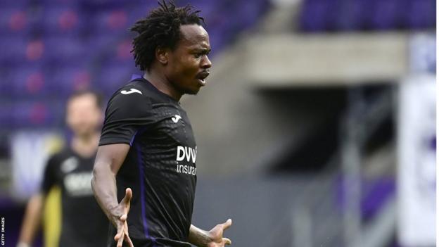 Percy Tau in action for his Belgian side Anderlecht