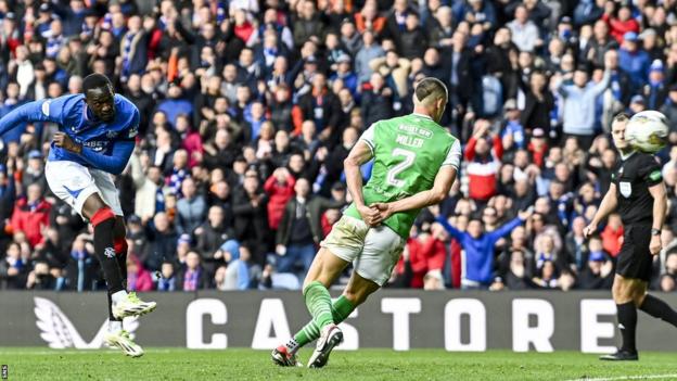 Rangers' Abdallah Sima scores