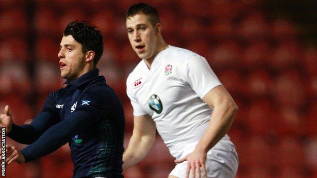Warriors lock Huw Taylor was up against a Scotland Under-20s side containing Adam Hastings, son of the former Scotland captain Gavin