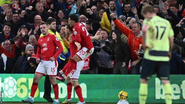 Nottingham Forest celebrate