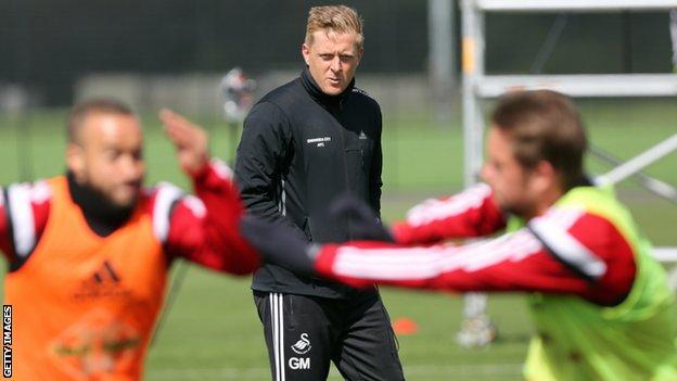 Swansea City manager Garry Monk