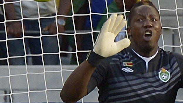 Zimbabwe goalkeeper George Chigova