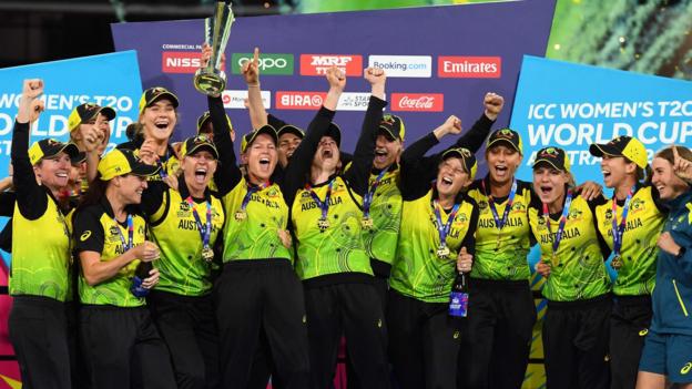 Women's T20 World Cup final: Australia beat India at MCG