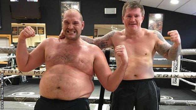 Tyson Fury and Ricky Hatton