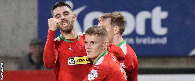 Joe Gormley scored for Cliftonville