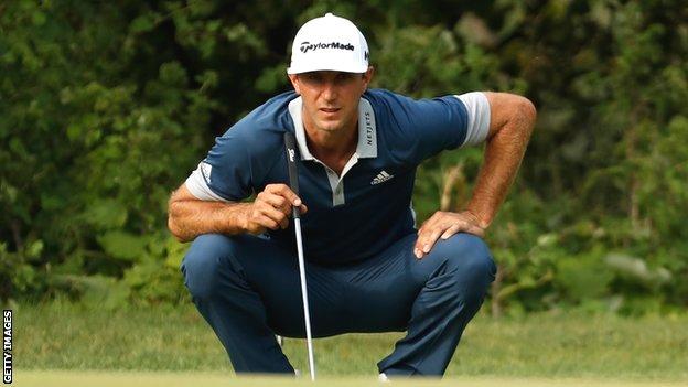 Dustin Johnson at the Canadian Open