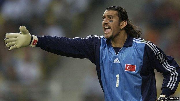 Rustu Recber was part of the Turkey side to reach the semi-finals of World Cup 2002