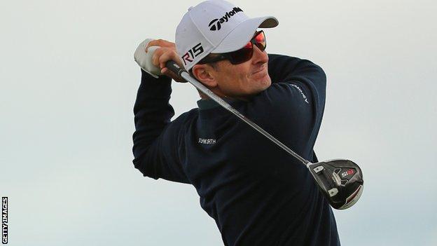 Justin Rose prepares for the Open Championship at St Andrews