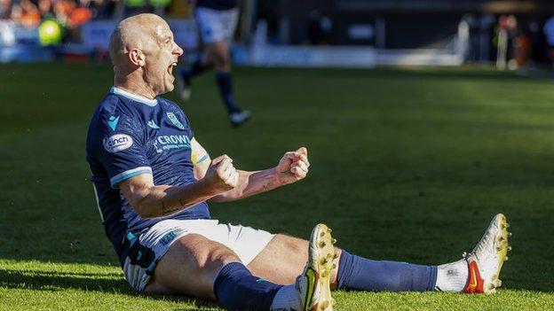A real captain's performance to drag his side back into the contest after heads could have easily dropped. Everything good from Dundee went through him as they forged their way back from one and then two goal down and his goal was a simply sensational strike.