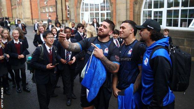 Samoa players