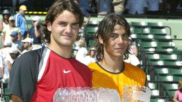 Roger Federer and Rafael Nadal