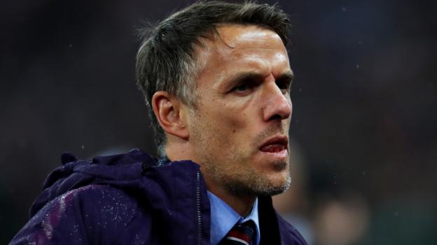 England 1-2 Germany: Phil Neville says Lionesses' form is 'totally unacceptable' - BBC News