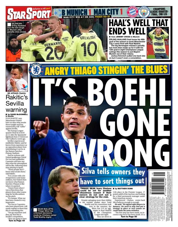 Thursday's back pages - BBC Sport