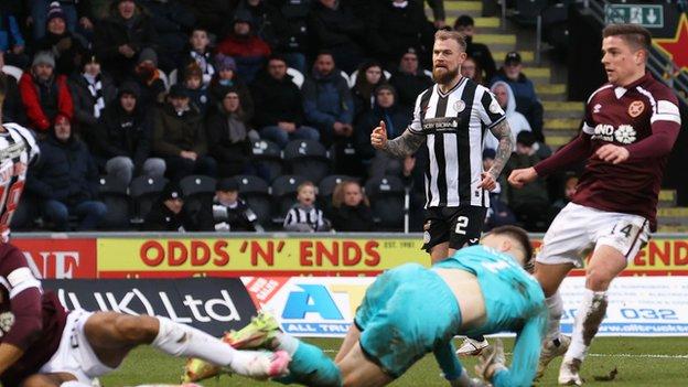 Cammy Devlin's goal made sure of Hearts' first win in five Premiership matches