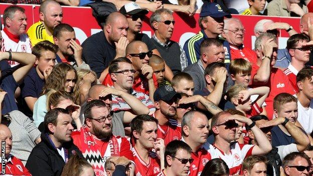Middlesbrough fans