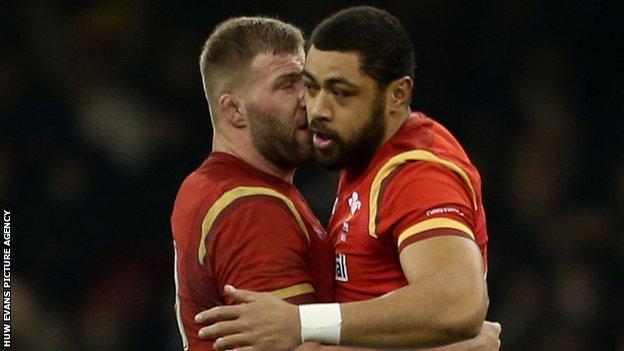 Ross Moriarty and Taulupe Faletau