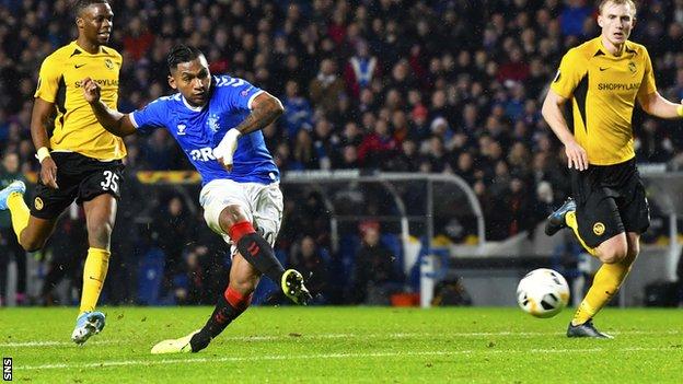 Morelos gave Rangers the lead with his sixth goal of the group stage