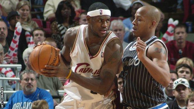 lebron as a rookie