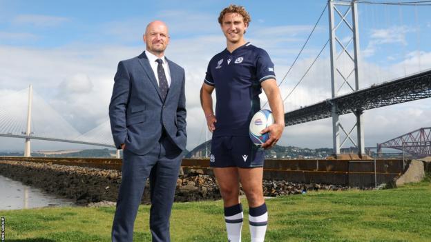 Scotland caput  manager  Gregor Townsend with skipper  Jamie Ritchie