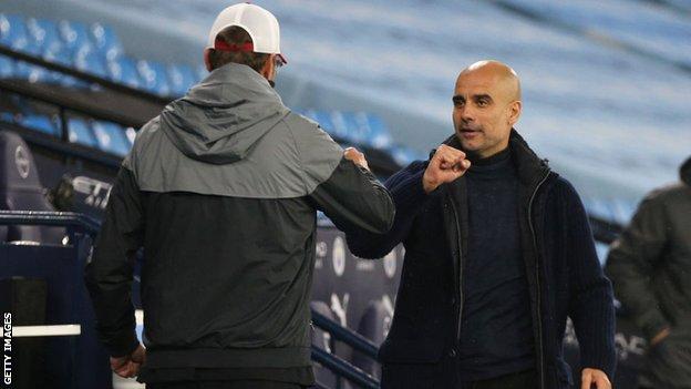 Jurgen Klopp et Pep Guardiola