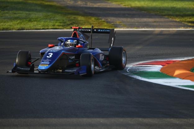 Zak O'Sullivan drives around the track at Monza this season