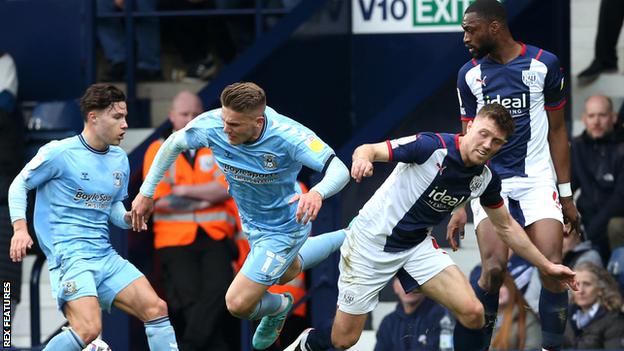 West Brom set to be without eight players at Coventry City