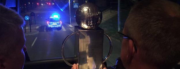 Norrkoping return home with the league trophy