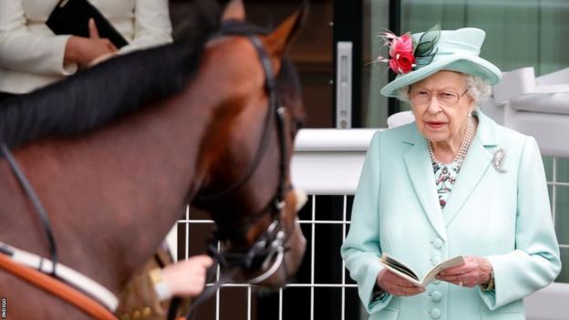 The Queen at Royal Ascot in 2021