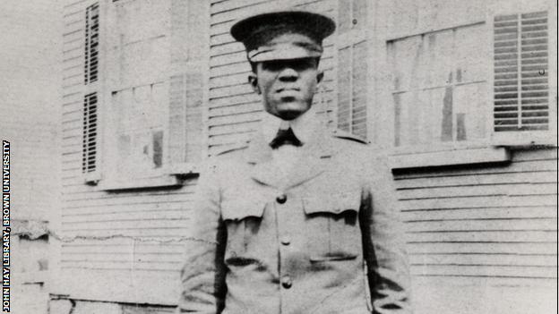 Fritz Pollard served as physical director of the YMCA unit at Camp Meade, Maryland in 1918.