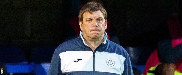 St Johnstone manager Tommy Wright