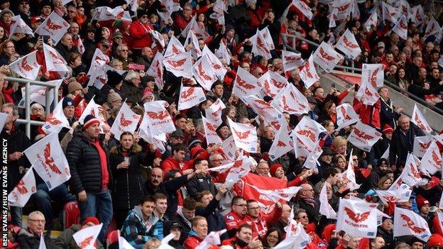 Scarlets fans