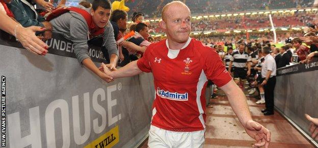 Martyn Williams played his 100th and final Test for Wales in a capped match against the Barbarians in 2012