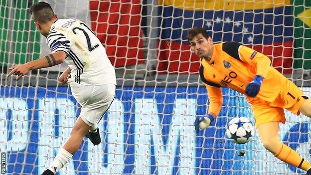 Juventus 1-0 FC Porto (agg 3-0) - BBC Sport