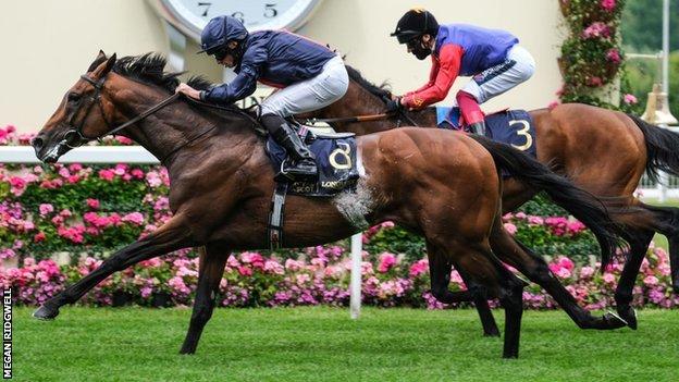 Russian Emperor beat First Receiver to win at Royal Ascot