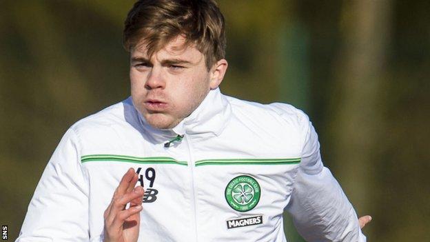 James Forrest trains with Celtic on Wednesday