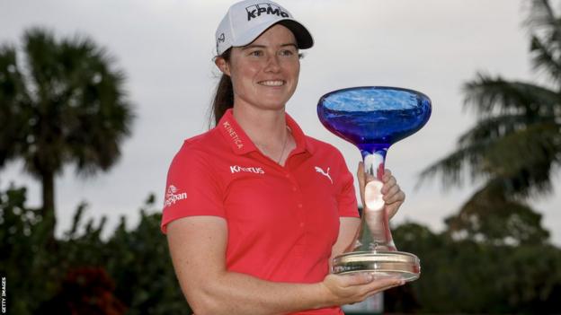 Leona Maguire after clinching the Drive On Championship in Florida in February