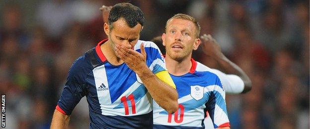Wales internationals Ryan Giggs and Craig Bellamy were among a number of Welsh players to appear in the British squad during the 2012 Olympics in London