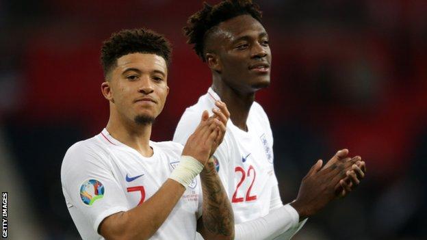 Jadon Sancho and Tammy Abraham